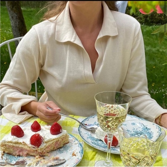 EUC Djerf Avenue by Matilda Djerf Getaway Dress in White Cream Off White - Picture 2 of 6